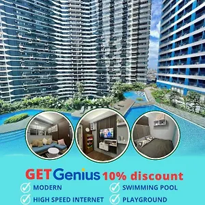 Apartment In Air Residences, Makati With Wifi, Netflix, Pool, Mall And, Manila